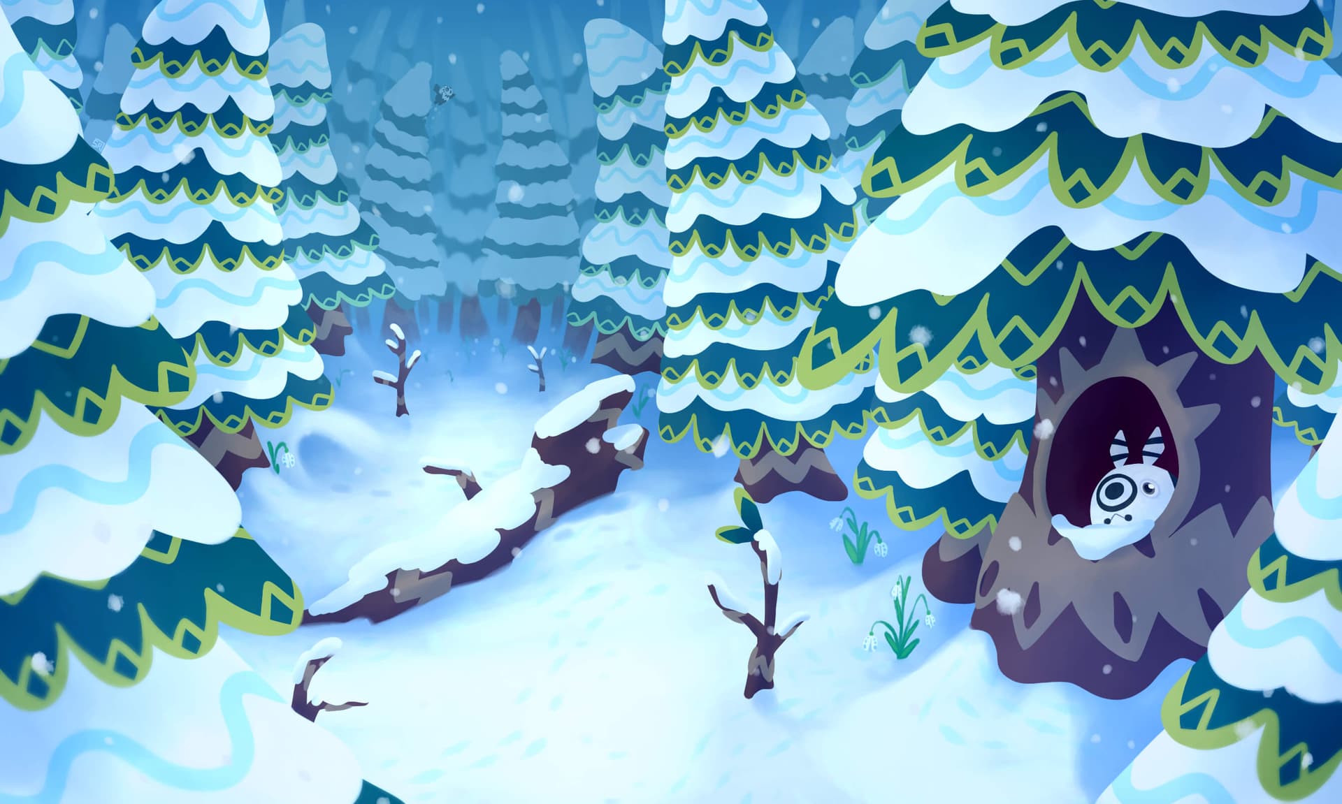 Concept Art - Arctic Forest