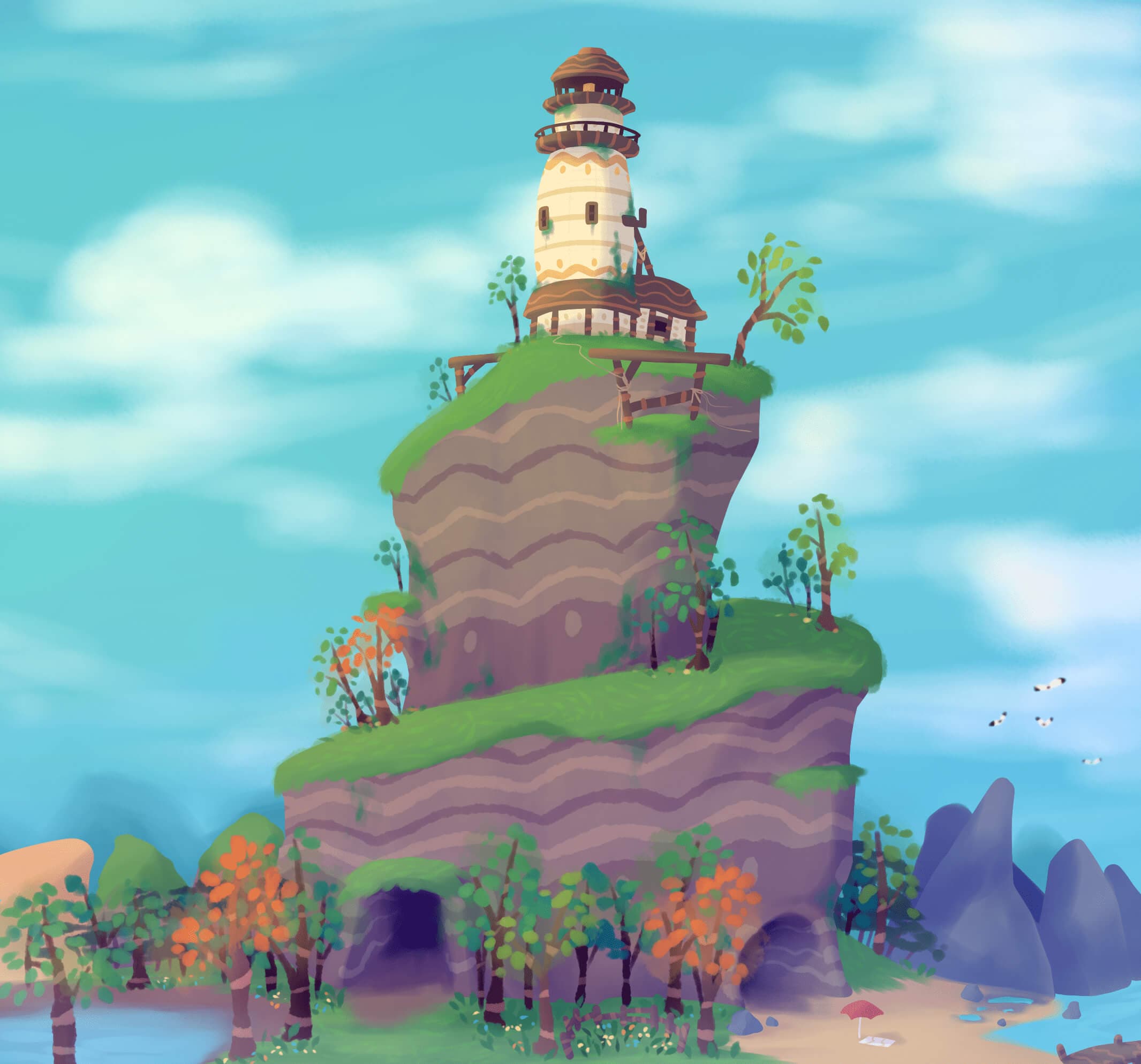 Concept Art - Spiral Mountain